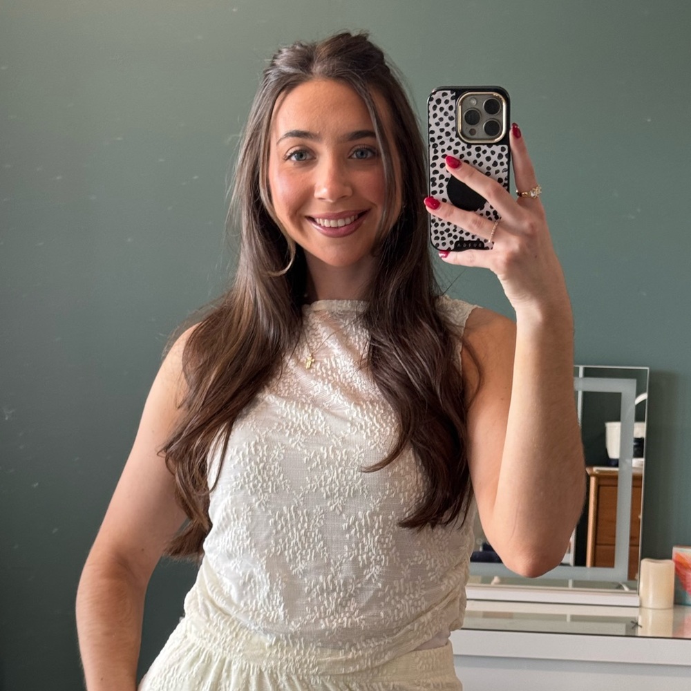 Elegant Lace White Sleeveless Blouse Cider